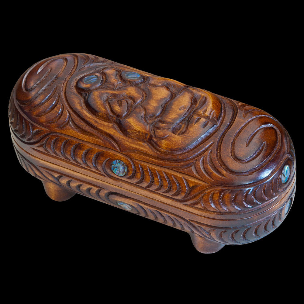 Carved Tiki Wakahuia-1