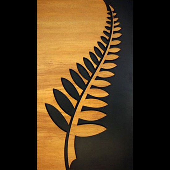 Wooden Fern Leaf Hanging Wall Panel-0