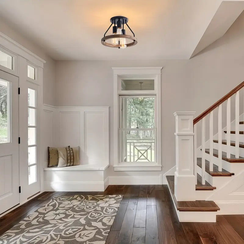 3-Light Semi Flush Mount Ceiling Light Fixture-2